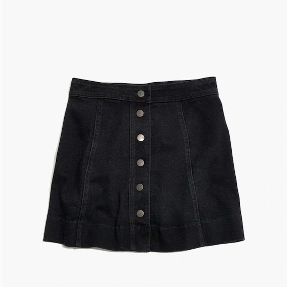 Madewell Metropolis Snap Jean Skirt